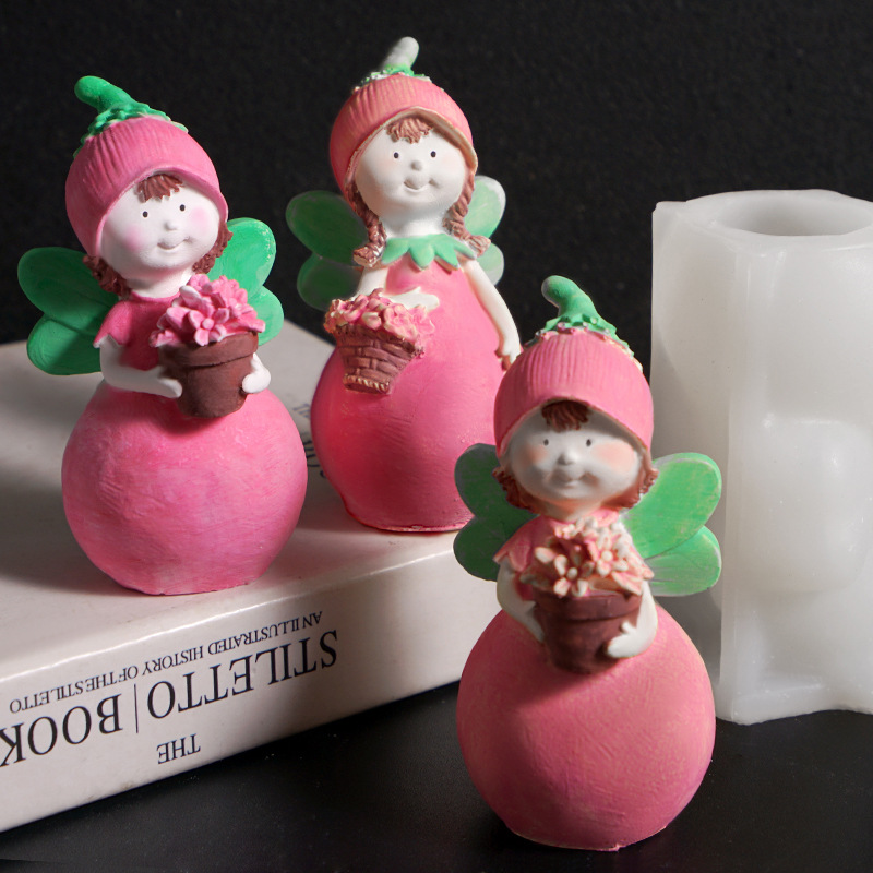 Gardening Tools Cute - 3d bonito fada moldes de silicone