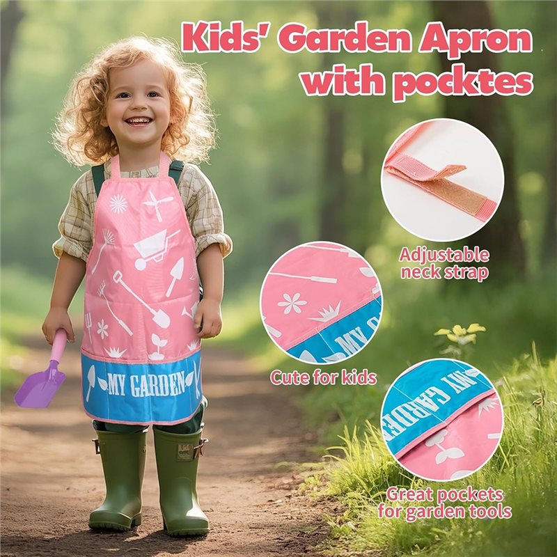 Gardening Tools Pink - Conjunto de Ferramentas de Jardinagem Rosa