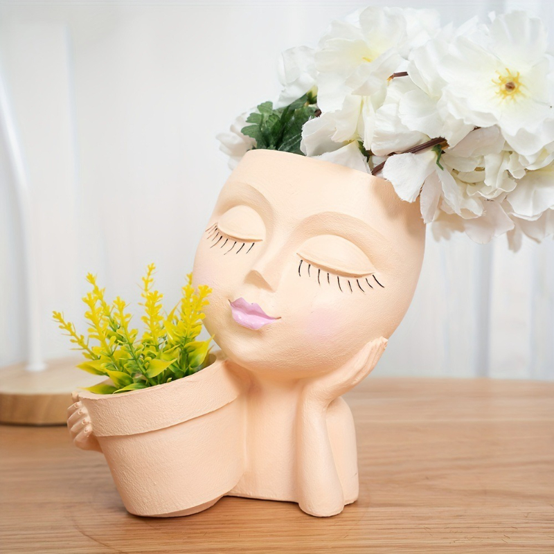 Gardening Tools Cute - Vaso de plantador de rosto –