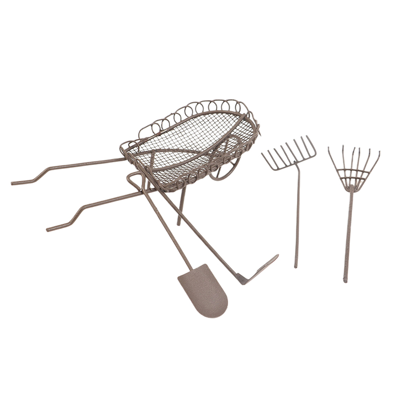 1/12 casa de bonecas simulação - Gardening Tools Spade avaliação e preço