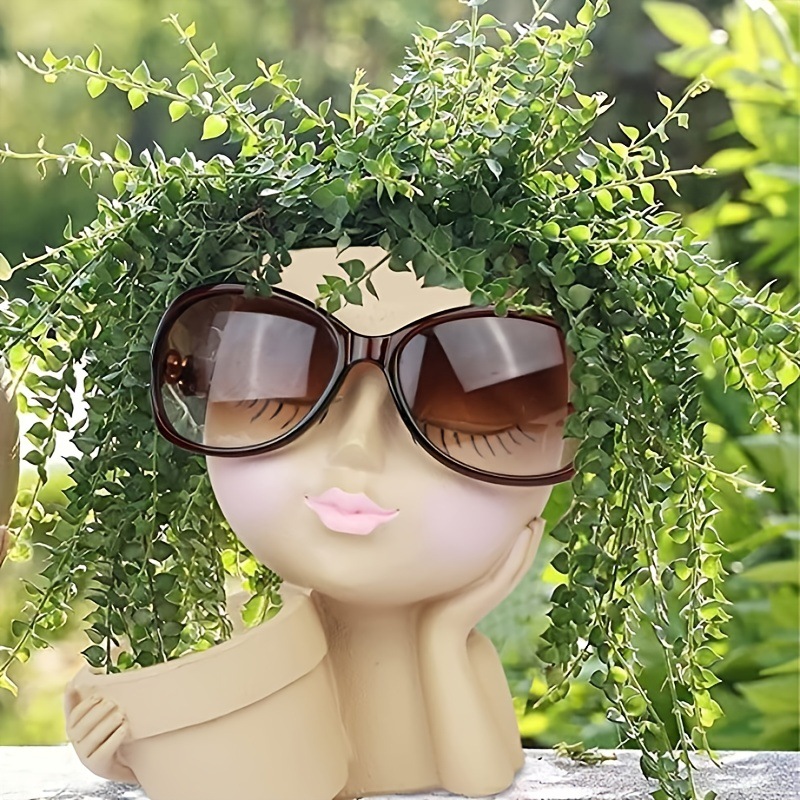 Vaso de plantador de rosto – v - Gardening Tools Cute avaliação e preço